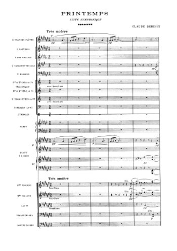 Printemps pour orchestre Partitions gratuites